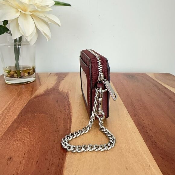 NWT Coach Leather Zip Card Case - Picture 4 of 6